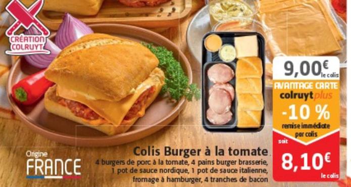 Colis Burger à la Tomate offre à 9€ sur Colruyt