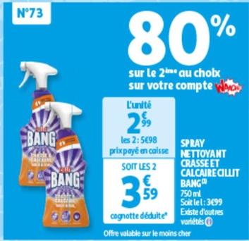 Spray Nettoyant Crasse Et Calcaire Cillit