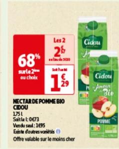 CIDOU - NECTAR DE POMME BIO