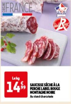 Saucisse Seche A La perche Label Rouge Montagne Noire