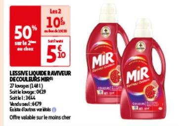 lessive liquide raviveur decouleurs