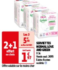 love and green - serviettes normal