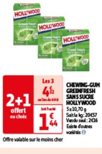 chewing-gum greenfresh sans sucre