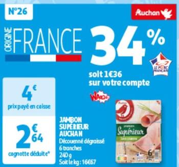 Auchan - Jambon Superieur