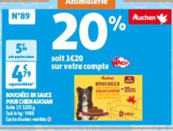 Auchan - Bouchées En Sauce Pour Chien