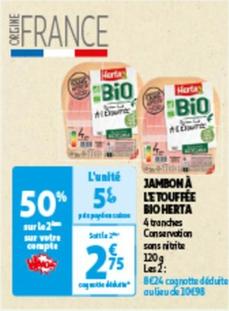 jambon a le touffee bio