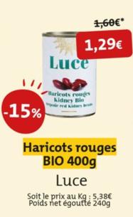 Luce - Haricots rouges Bio