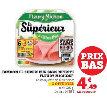 Jambon le Superieur Sans Nitrite