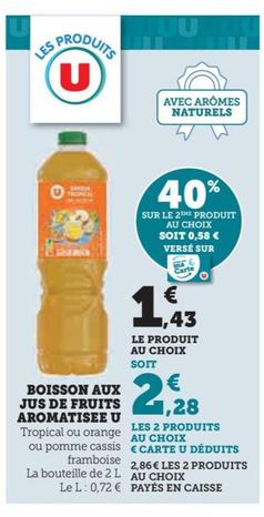 Boisson Aux Jus De Fruits Aromatisee U