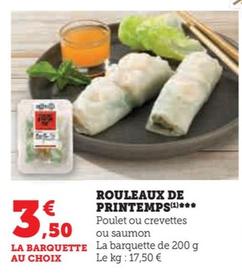 Rouleaux de printemps offre à 3,5€ sur U Express
