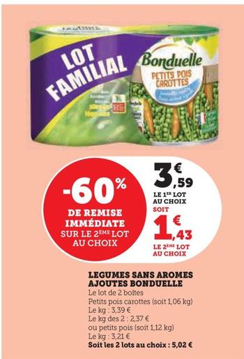 legumes sans aromes ajoutes