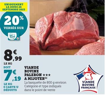 VIANDE BOVINE PALERON