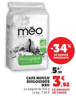 Meo - Caffe Moulu Biologique