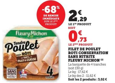 Filet de Poulet Roti Conservation Sans Nitrite