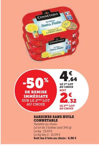 sardines sans huile