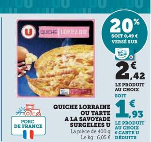 U - quiche lorraine