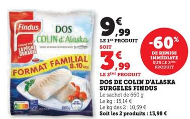 dos de colin D'Alaska surgeles