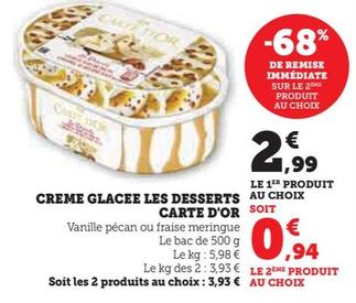 creme glacee desserts