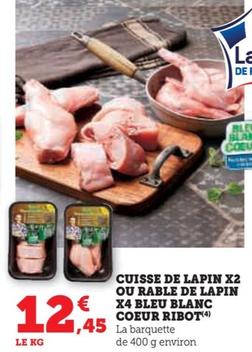 Ribot - Cuisse De Lapin X2 Ou Rable De Lapin X4 Bleu Blanc Coeur