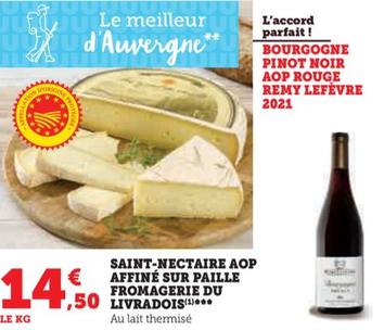 SAINT-NECTAIRE AOP AFFINÉ SUR PAILLE FROMAGERIE DU