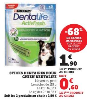 Sticks Dentaires Pour Chien Dentalife