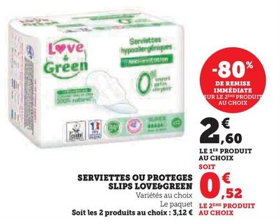 Love&Green - Serviettes Ou Proteges Slips