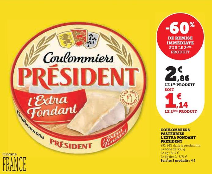 Coulommiers Pasteurise L'extra Fondant