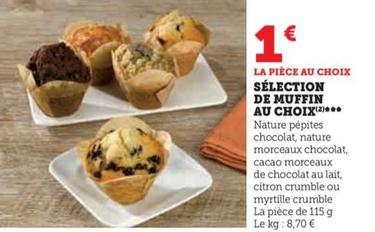 Selection de Muffin au Choix