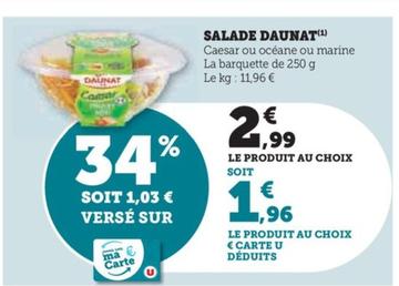 Salade offre à 2,99€ sur Super U