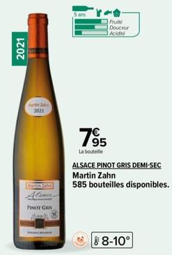 Cave de Ribeauville - Martin Zahn Alsace Pinot Gris Demi-Sec