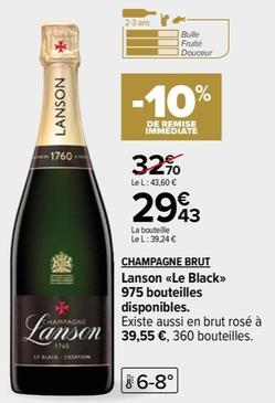 lanson - le black champagne