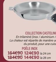 Cristel - Collection Casteline Amovible Poêle Inox 