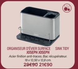 joseph joseph - organiseur d'évier surface sink tidy