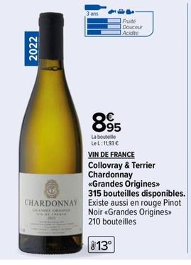 Vin de France - Collovray & Terrier chardonnay "Grandes origines"