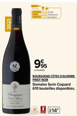 Domaine Sorin Coquard - Bourgogne Côtes D'auxerre Pinot Noir