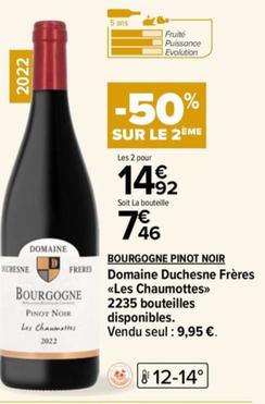 Chausseron - Domaine Duchesne Frères Les Chaumottes Bourgogne Pinot Noir