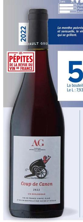 Vin de France - famille amirault grosbois "coup de canon"