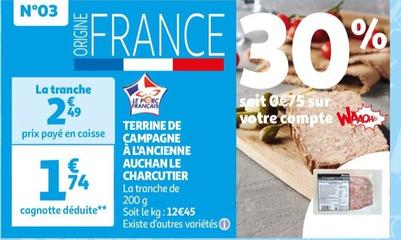 auchan - terrine de campagne a l'ancienne