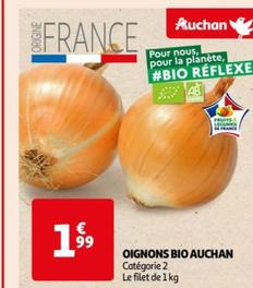 Oignons bio auchan offre à 1,99€ sur Auchan Supermarché