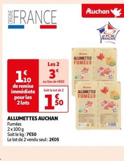 auchan allumettes