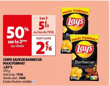 chips saveur barbecue maxi format