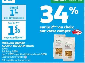 auchan - fusilli al bronzo tavola in italia