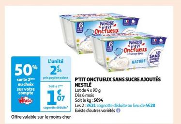 p"tit onctueux sans sucre ajoutes