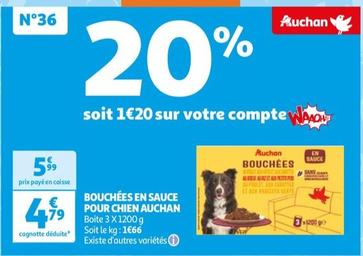 auchan - bouchees en sauce pour chien