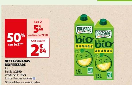 nectar ananas bio pressade