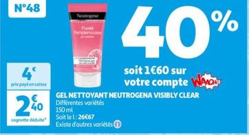 gel nettoyant visibly clear