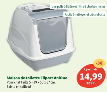 Maison de toilette Flipcat AniOne offre à 14,99€ sur Maxi Zoo