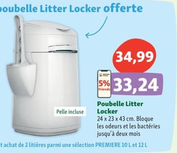 Poubelle Litter Locker offre à 34,99€ sur Maxi Zoo
