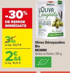 monini - olives denoyautees bio