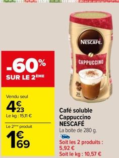 cafe solubile cappuccino